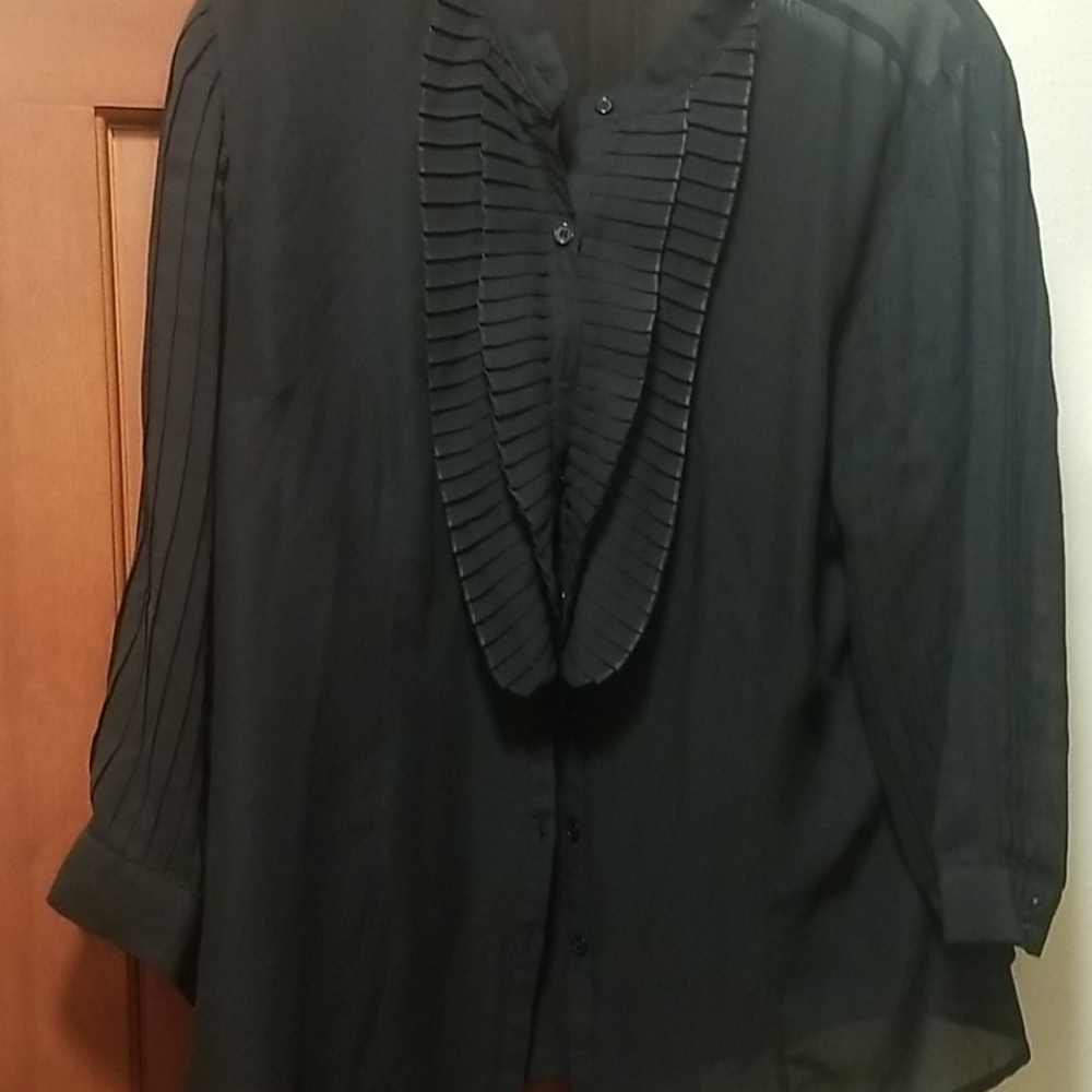 Chiffon Ruffle Blouse